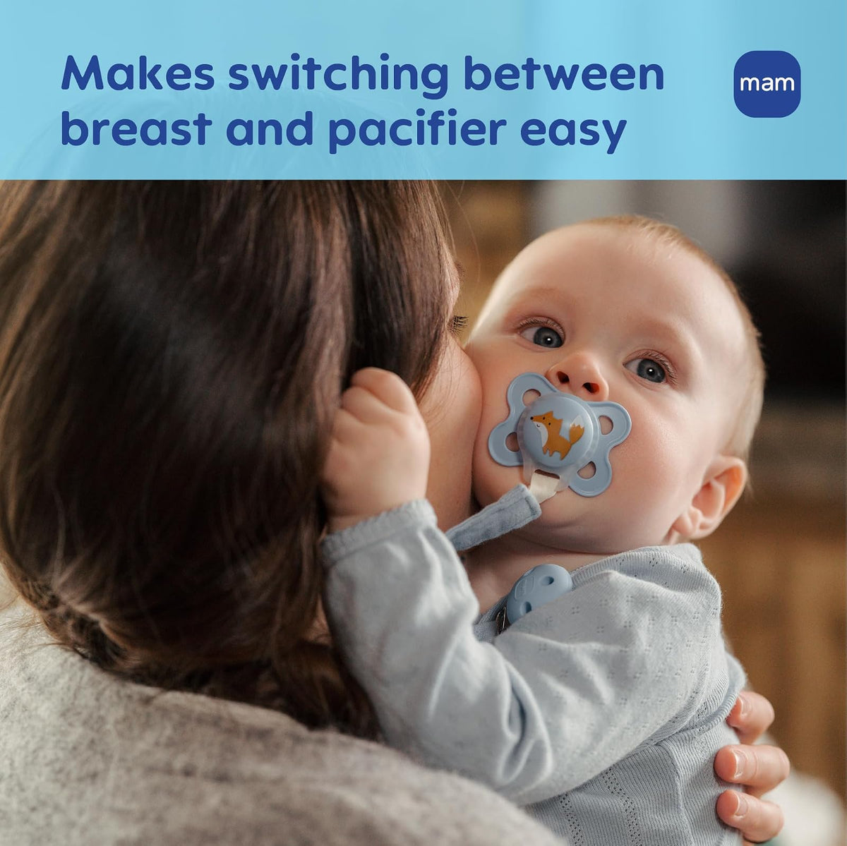 MAM - Chupones originales mate para bebé, Binky para niñas de 0 a 6 meses, pezón de silicona sin BPA, fácil de limpiar, mejor para bebés lactantes, desarrollado con expertos médicos, 4 unidades