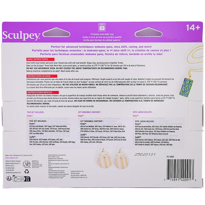 Sculpey Soufflé y Premo Arcilla de Polímero Para Horno 24 Colores | Juego de 24 piezas, 11.43 lbs, no tóxico, para joyería, DIY, medios mixtos