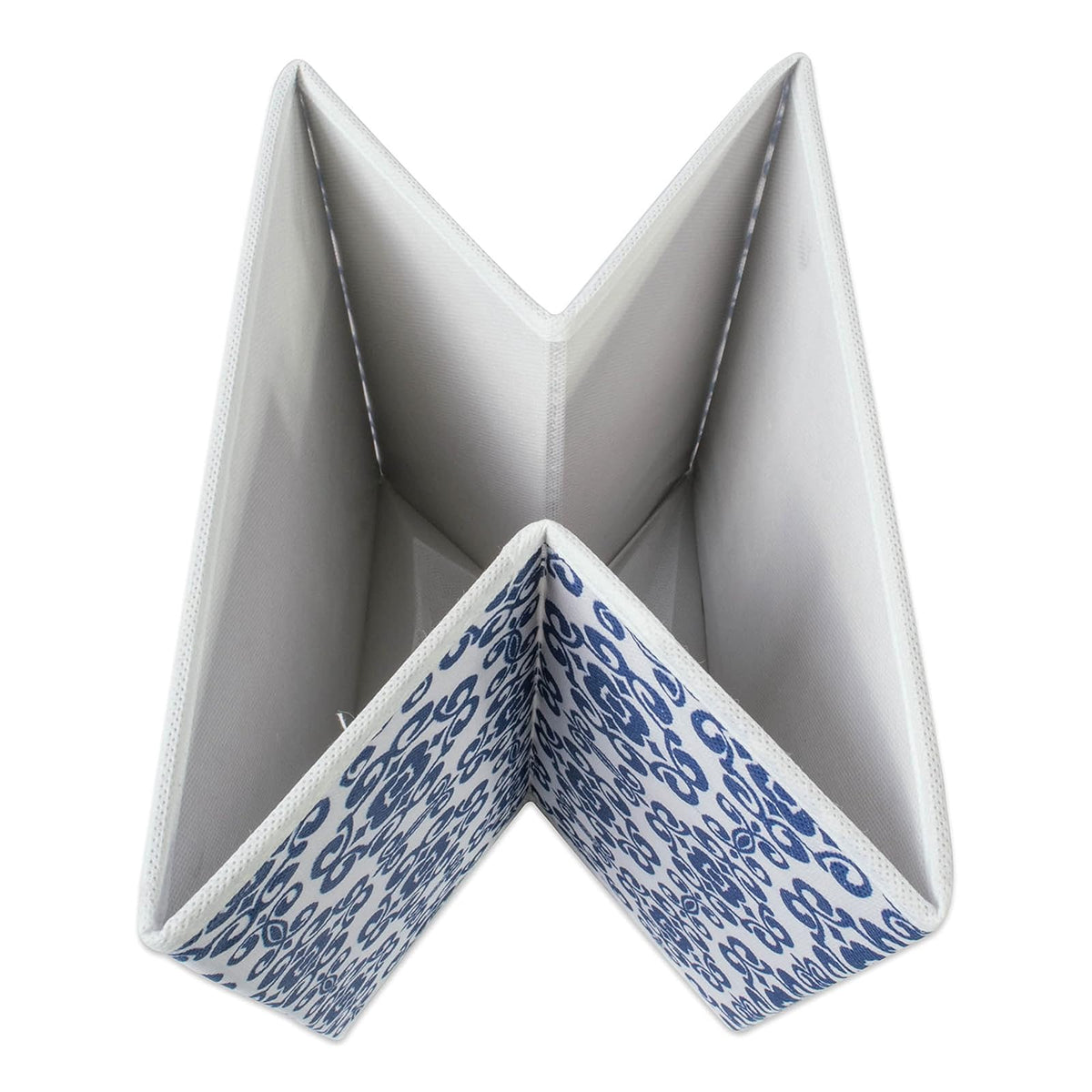 DII Cajas de Almacenamiento de Tela para guardería, oficinas, y organización del hogar, Desplaza, Nautical Blue, 11" Small - Set of 2, 1