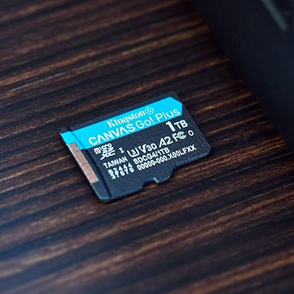 Kingston Tarjeta De Memoria MicroSD, Canvas Go Plus Gen4, Capacidad: 256GB, 4K, Clase 10, UHS-I, U3, V30, A2 Lectura: 200MB/s y Escritura: 160MB/s, SKU: SDCG4/256GB