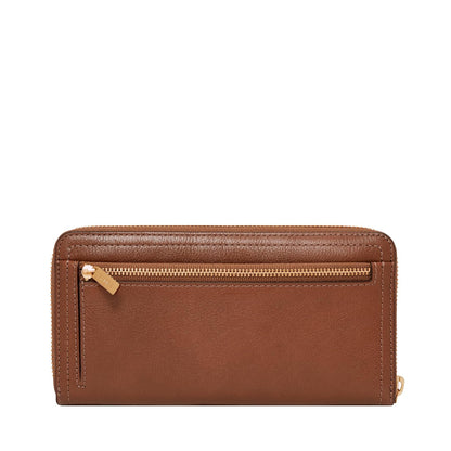 Fossil Logan RFID portafolios con cierre para mujer