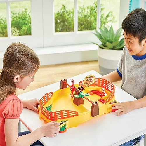 EPOCH Super Mario Fireball Stadium - Juego de acción de Mesa para 2 Jugadores para Mayores de 5 años - Incluye Bowser's Tower, Objetivos de Doble Cara y Cifras de acción coleccionables Mario & Luigi