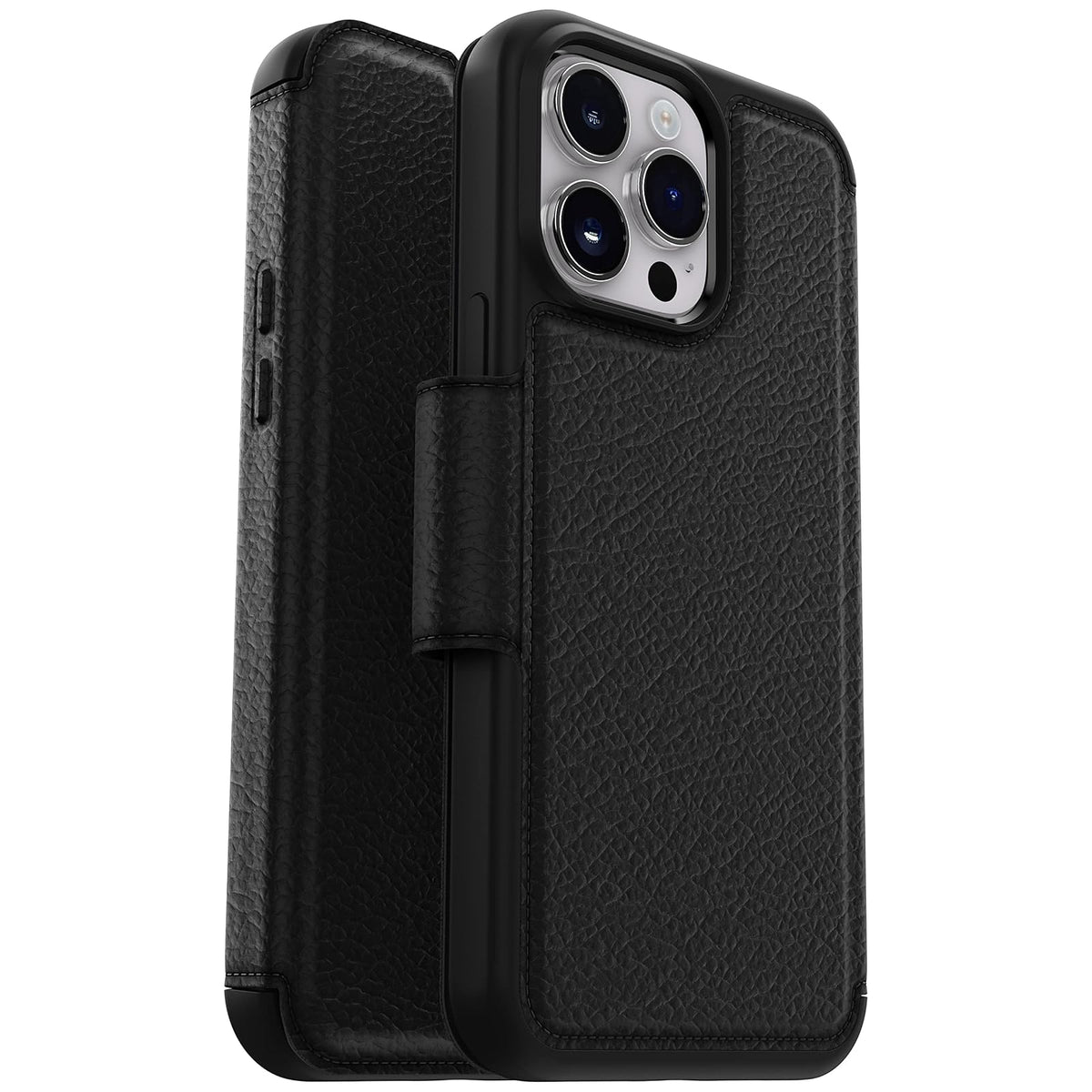 OtterBox STRADA FOLIO SERIES para iPhone 14 Pro Max (ONLY) - SHADOW (NEGRO)