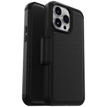 OtterBox STRADA FOLIO SERIES para iPhone 14 Pro Max (ONLY) - SHADOW (NEGRO)