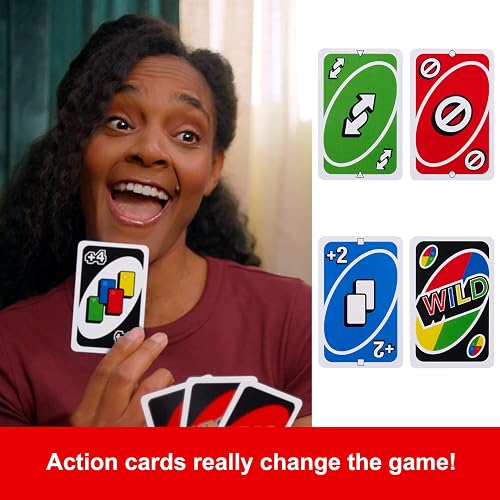 UNO Original Caja Metálica, Juego de Mesa Familiar de 2 a 10 Jugadores | Juego de cartas clásico para niños, adolescentes y noche de juegos familiares, tarjetas accesibles y personalizables para