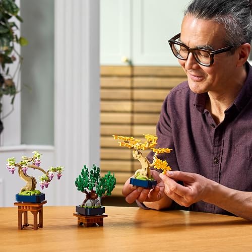 LEGO Minibonsáis Set de Construcción de Plantas Decorativas para Adultos, Decoración “Feng Shui” para el Hogar o la Oficina, Regalo de Cumpleaños 10373