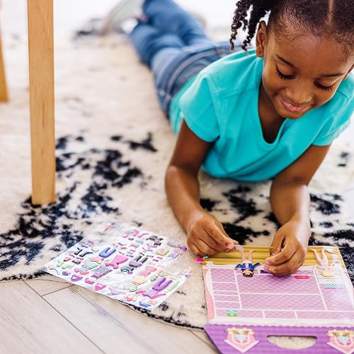 Melissa & Doug Set de juego de calcomanías esponjosas, de Vestir (libro de actividades reutilizable, 76 calcomanías, genial para viajes)