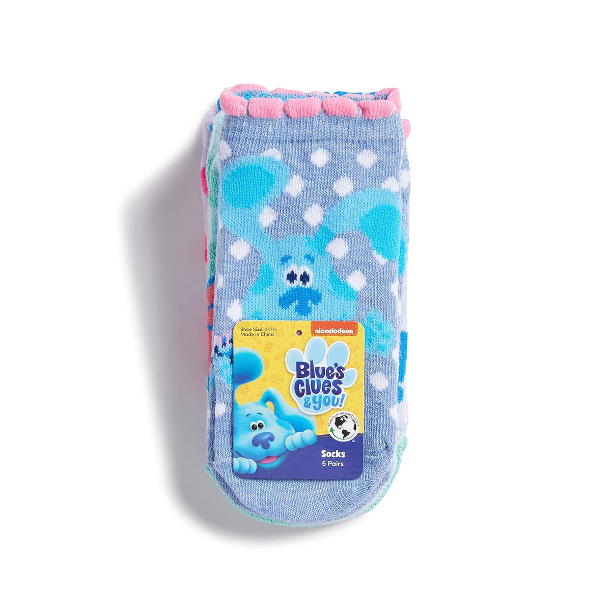 Nick Blue's Clues & You - Paquete de 5 calcetines cortos Calcetín casual bebés niñas