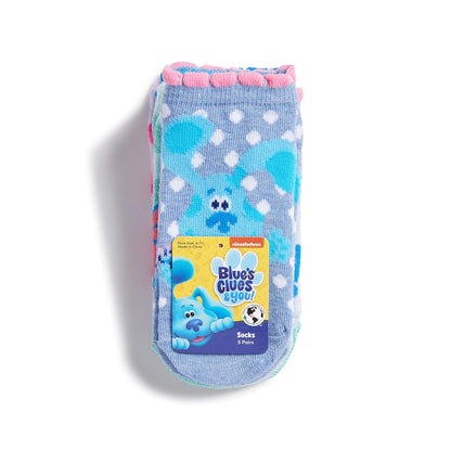 Nick Blue's Clues & You - Paquete de 5 calcetines cortos Calcetín casual bebés niñas