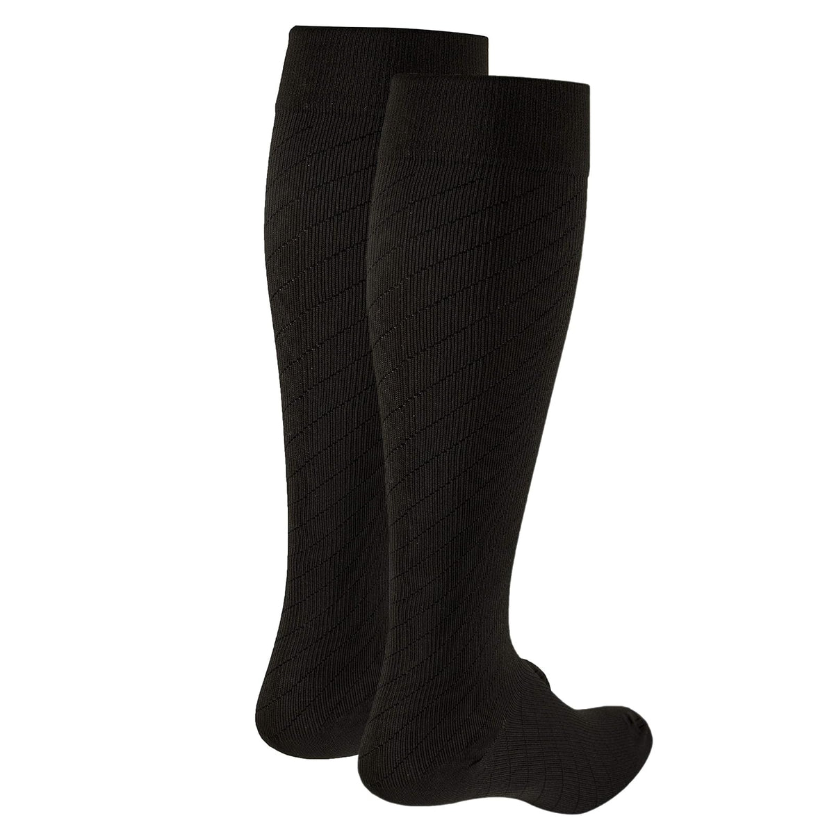Truform Travel Compression Socks For Men And Women, 15-20 Knee High Over Calf Length Brown, Pack of 1