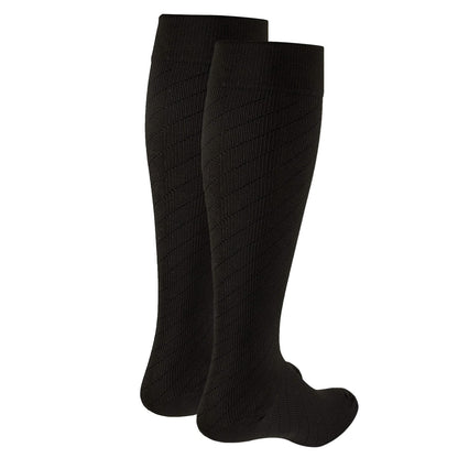 Truform Travel Compression Socks For Men And Women, 15-20 Knee High Over Calf Length Brown, Pack of 1