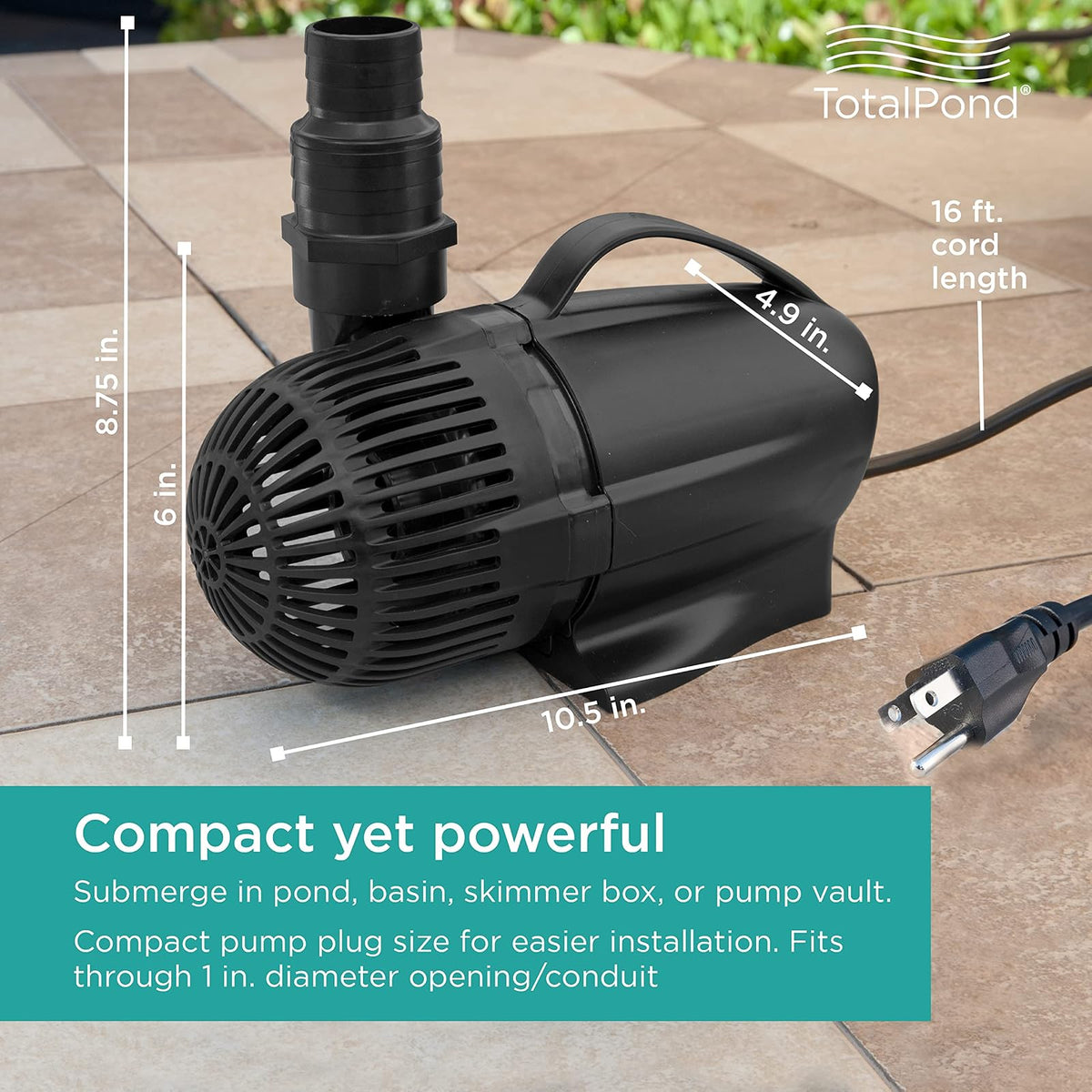 TotalPond 3600 GPH Waterfall pump