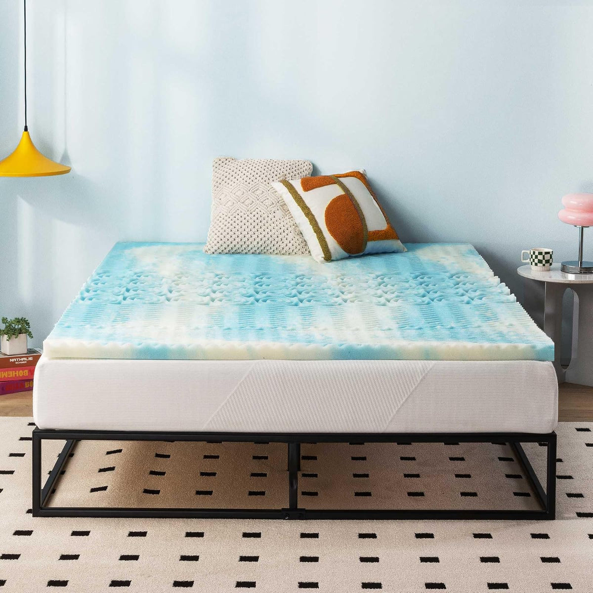 Best Price Mattress - Colchón de Espuma Aerobreeze de Gel de Remolino de 5 Zonas, Certificado CertiPUR-US, Esencial para recámara, Individual XL