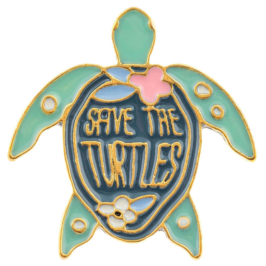 Karma, alfileres esmaltados, bonitos alfileres esmaltados para mochilas, chaquetas, sombreros y bolsos, tortuga