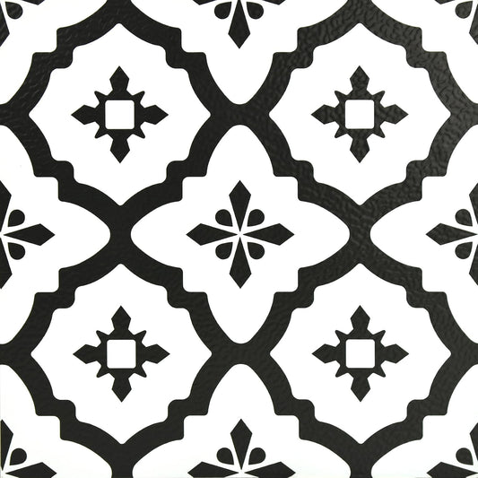 FloorPops FP2480 - Azulejos de piso para despegar y pegar, color negro
