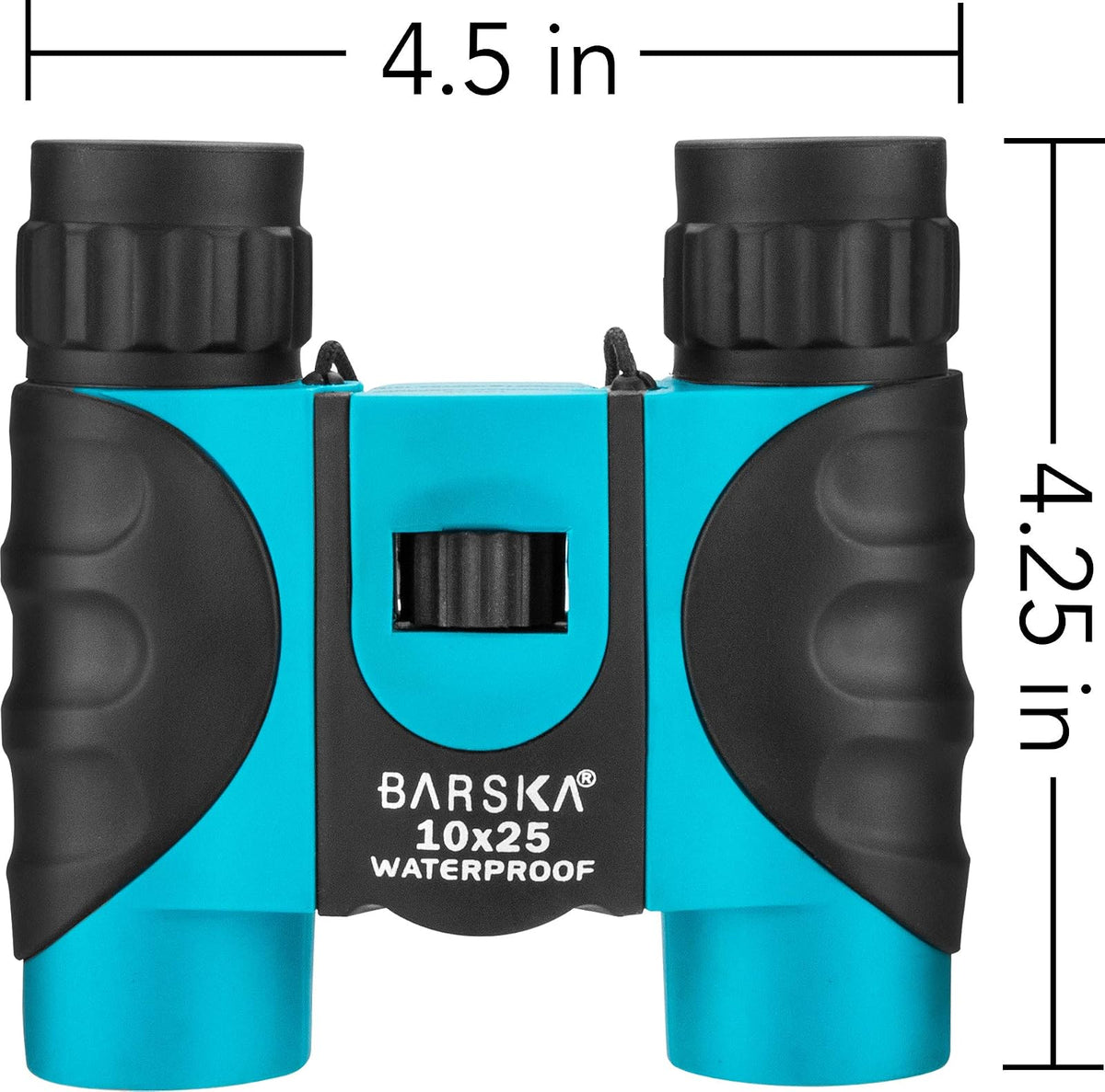 ab12726 Barska Optics, Colorado Impermeable Binocular, 10 x 25 mm, Color Azul con Lente Azul, en Caja