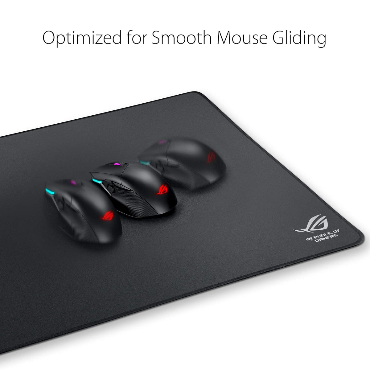 ASUS ROG Sheath BLK LTD Mousepad Grande Antiderrapante Negro para PC Gamer | Edición Limitada blackout, superficie de tela, base de goma antideslizante, bordes cosidos anti-desgaste, 900x440x3mm, ROG
