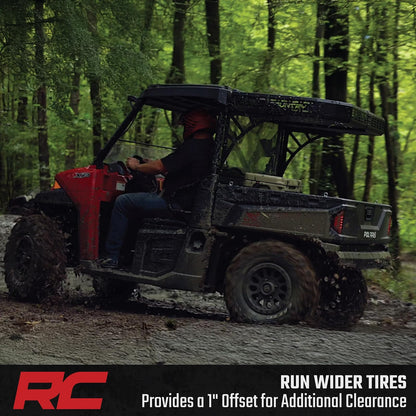 Rough Country Adaptadores de Rueda 10097, 4x156 mm a 4x136/137 mm, para Polaris UTV, Aluminio