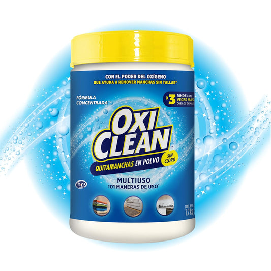 Oxiclean Versátil Quitamanchas en Polvo, Remueve Manchas De Tu Ropa, Alfombras Y Muebles Y Superficies, 1.2 Kg