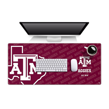 YouTheFan NCAA Florida State Seminoles Logo Series Desk Pad, Team Colors - Texas A&M Aggies