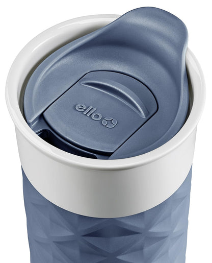 Ello Ogden BPA-Free Ceramic Travel Mug with Lid, Pink, 16 oz
