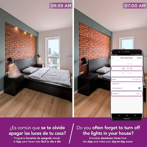 Lloyd's Foco Inteligente WiFi RGB Luz Blanca Regulable Compatible Alexa