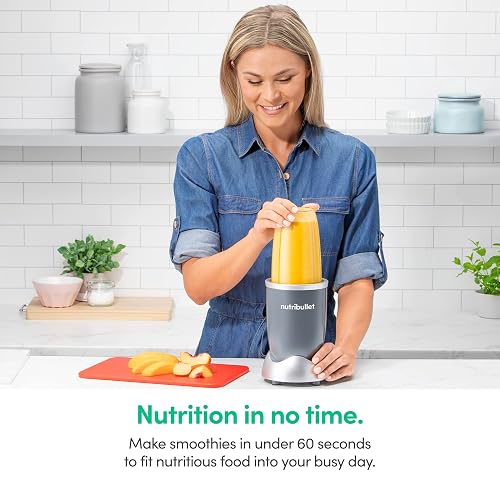 NutriBullet NBR-0601WM 600W Nutrient Extractor, 6pcs, Gray
