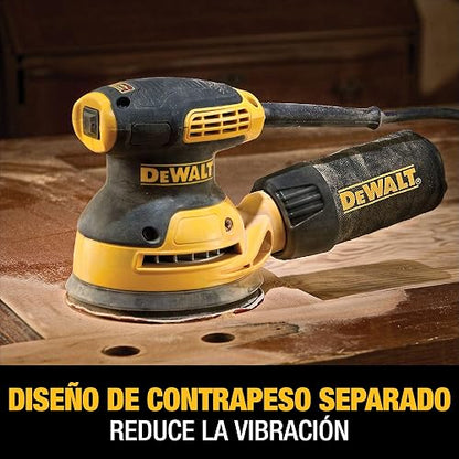 DEWALT Lijadora Orbital 5" (127mm), 280W, DWE6421