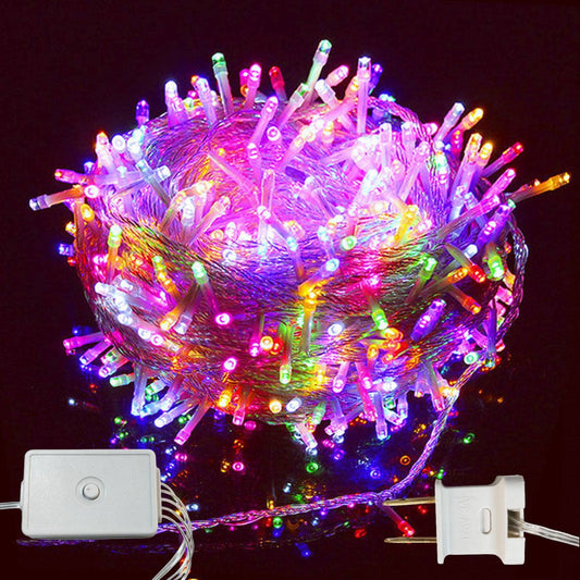Luces Navideñas Series de Luces led - POWEROAK Luces de Navidad 10M 200LED con 8 modos de iluminación Guirnalda de Luces de Navidad para Navidad/Halloween(10M 200LED Multicolor)