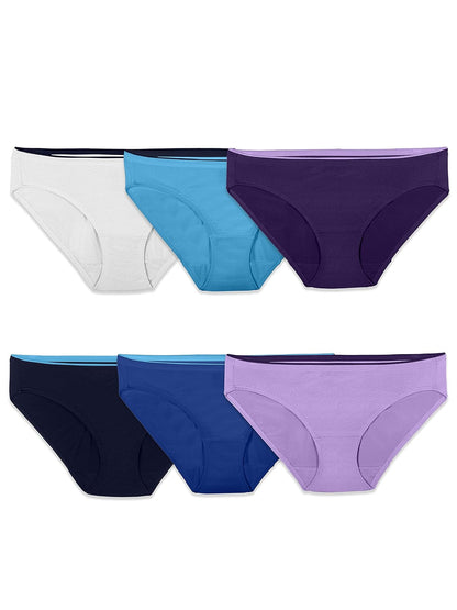 Fruit of The Loom Pantaleta Transpirable de Algodón Pack de 6 para Mujer