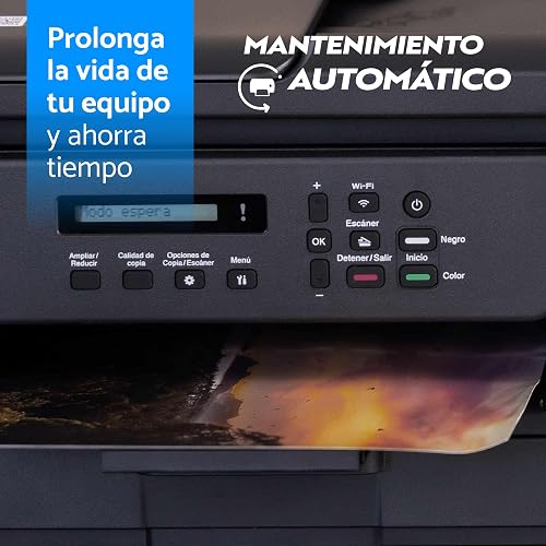 Brother Multifuncional InkBenefit Tank DCP-T730DW,Tinta Continua,Wi-Fi | Wi-Fi, Dúplex Automático, Incluye Kit de Tintas de Ultra Alto Rendimiento, Escáner y Copiadora