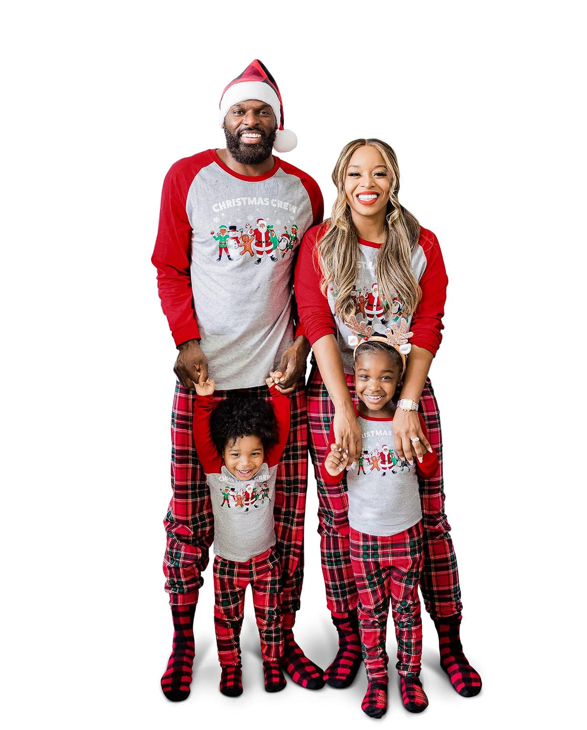 The Children's Place Conjunto de Pijama de Navidad Alegre a Juego, algodón Juego de pijamabebés niñas