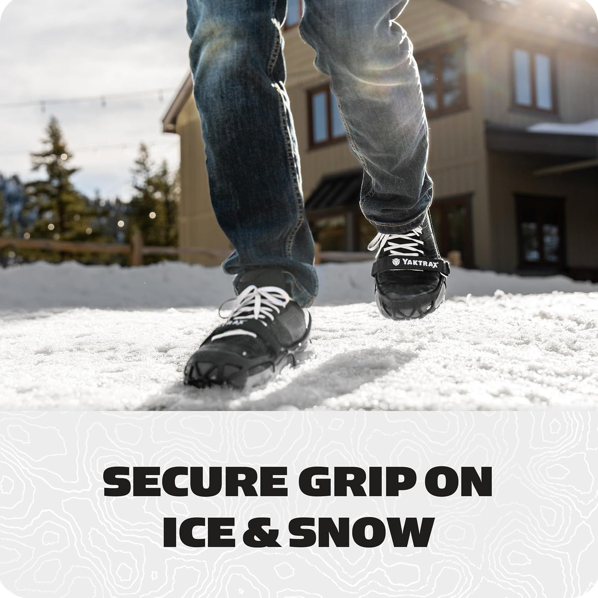 Yaktrax Pro Plus - Tacos de tracción para Hielo y Nieve, Agarre de Bobina de Acero de 360 ° para tracción en Todas Las direcciones, Parte Superior de termoplástico Flexible, fácil de Poner y Quitar