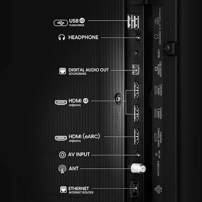 Hisense Television A65N (Modelo 2025) Pantalla 43 Pulgadas, Smart Vidaa TV UHD 4K,Control Remoto por Voz con Alexa, Dolby Vision, Amplia Gama de Colores, Modo de Juego Plus, ALLM