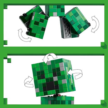 Lego Minecraft El Creeper Creativo Juguete de Construcción y Decoración, Divertido Regalo Inspirado en el Videojuego, Figura de Acción Coleccionable para Niños y Niñas 21276