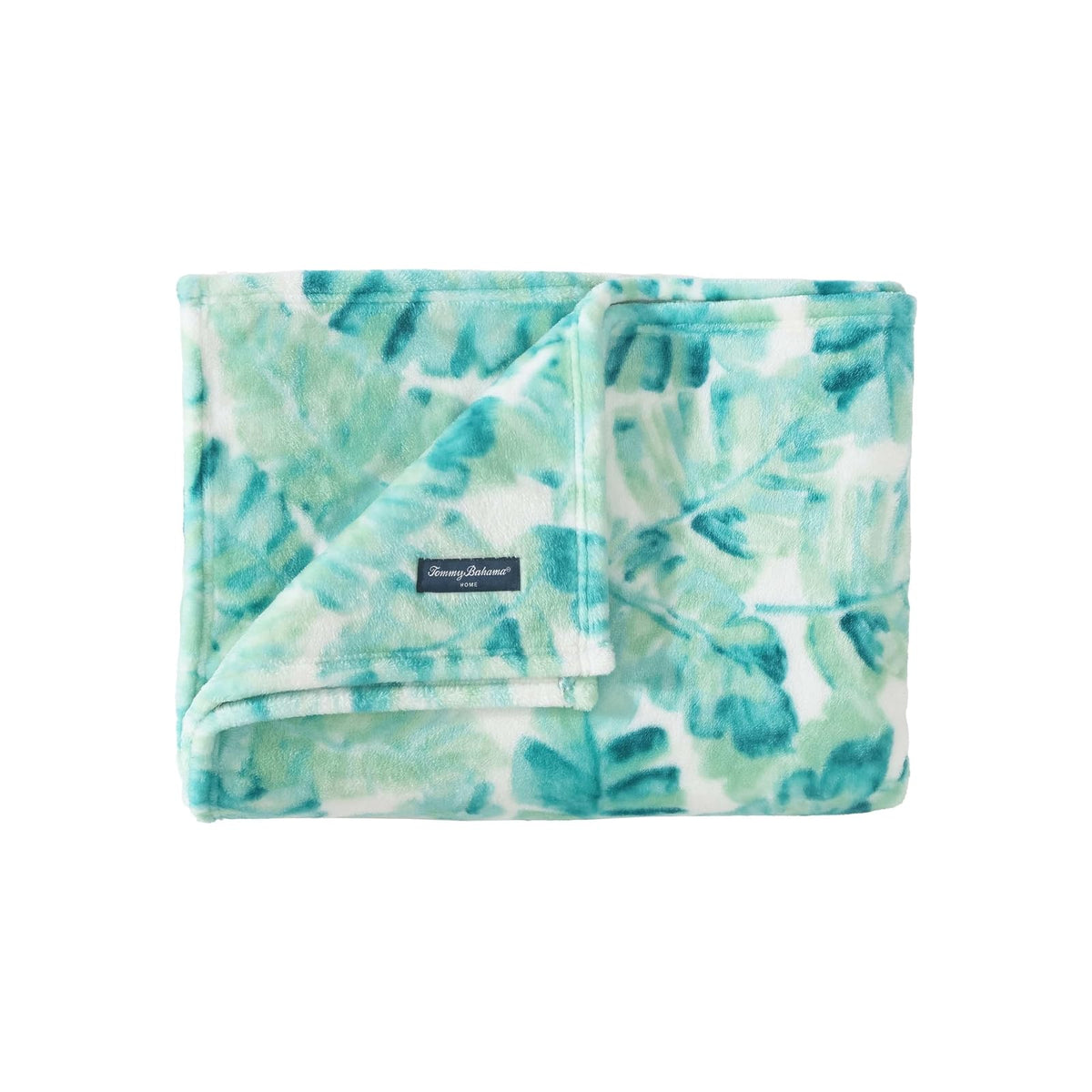 Tommy Bahama Manta de Forro Polar Tropical 50 x 70 Pulgadas - 50" x 70" - Fin de Semana Verde