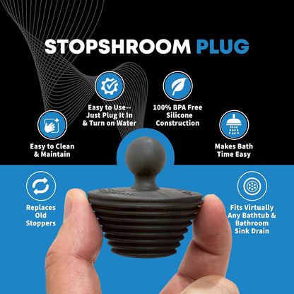 TubShroom - Protector de Drenaje para Tina de Acero Inoxidable, captador de Pelo, Trampa