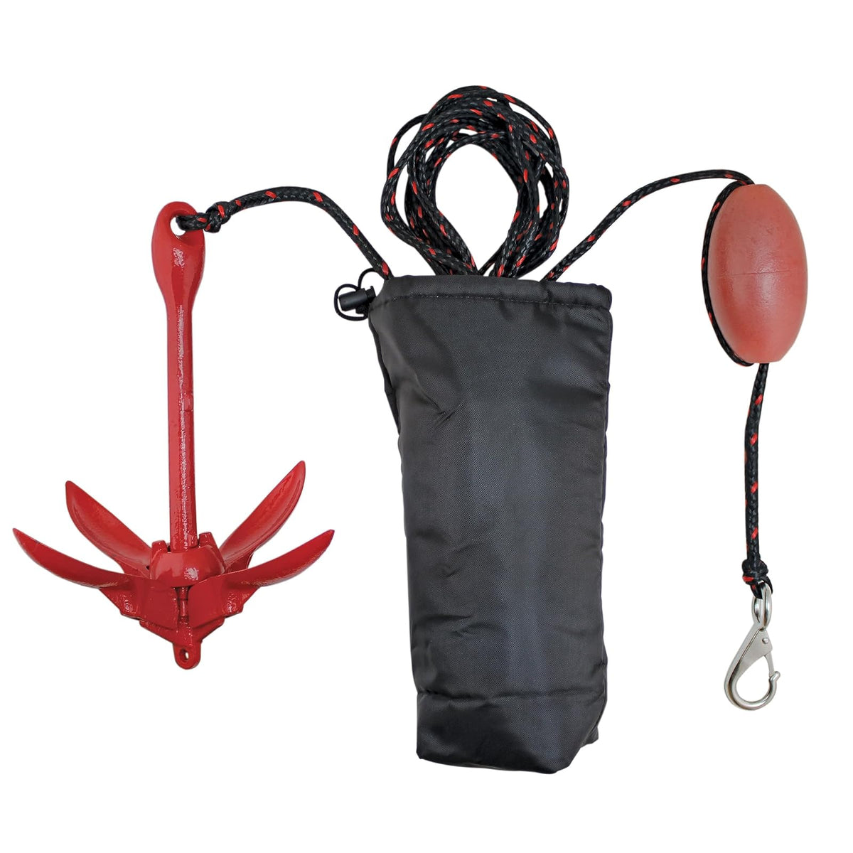 Extreme Max - Kit completo de anclaje PWC BoatTector 3006.6548 con soga/boya marcadora/bolsa de almacenamiento - Acero galvanizado pintado
