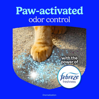Fresh Step Multi-Cat con el Poder de Febreze, Arena para Gatos aglutinante de 14 LB/ 6.35 Kg
