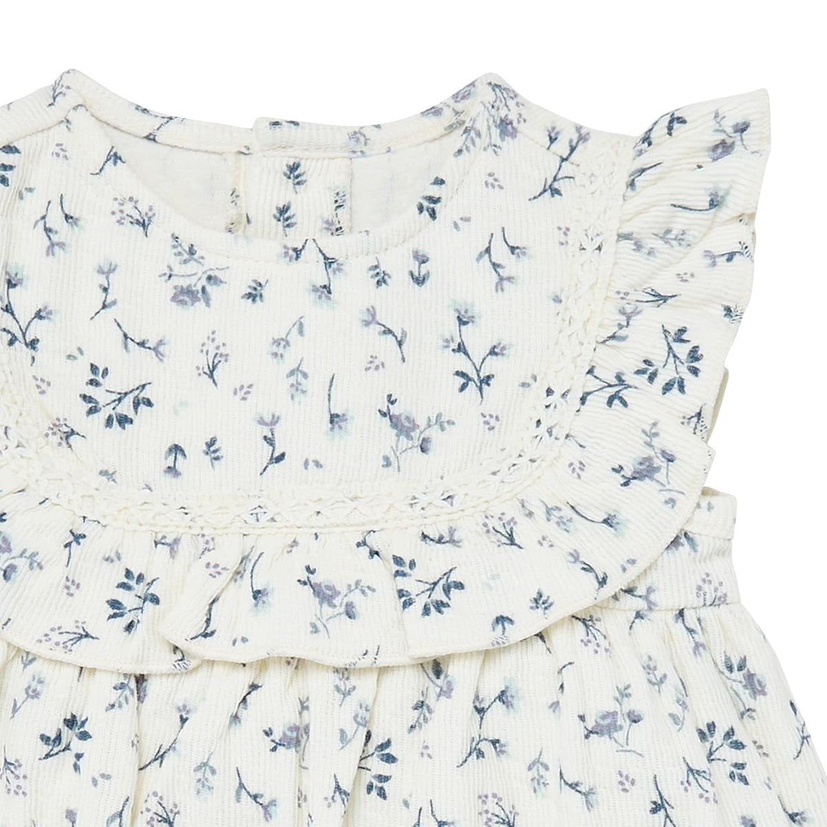 Modern Moments by Gerber Ruffle Bodice Bubble Romper Mameluco Bebé-Niñas