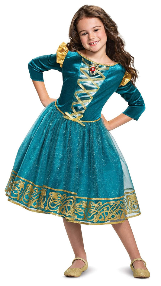 Disguise Disney Princess Merida Classic - Disfraz para niña, azul, XS (3T-4T)