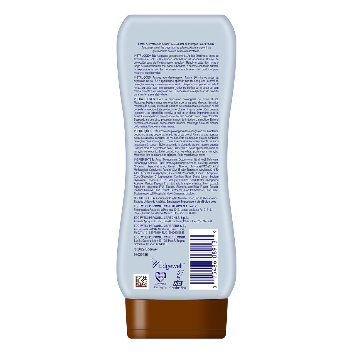 Hawaiian Tropic Ozono Protector Solar 50+ FPS Loción de 240 ml