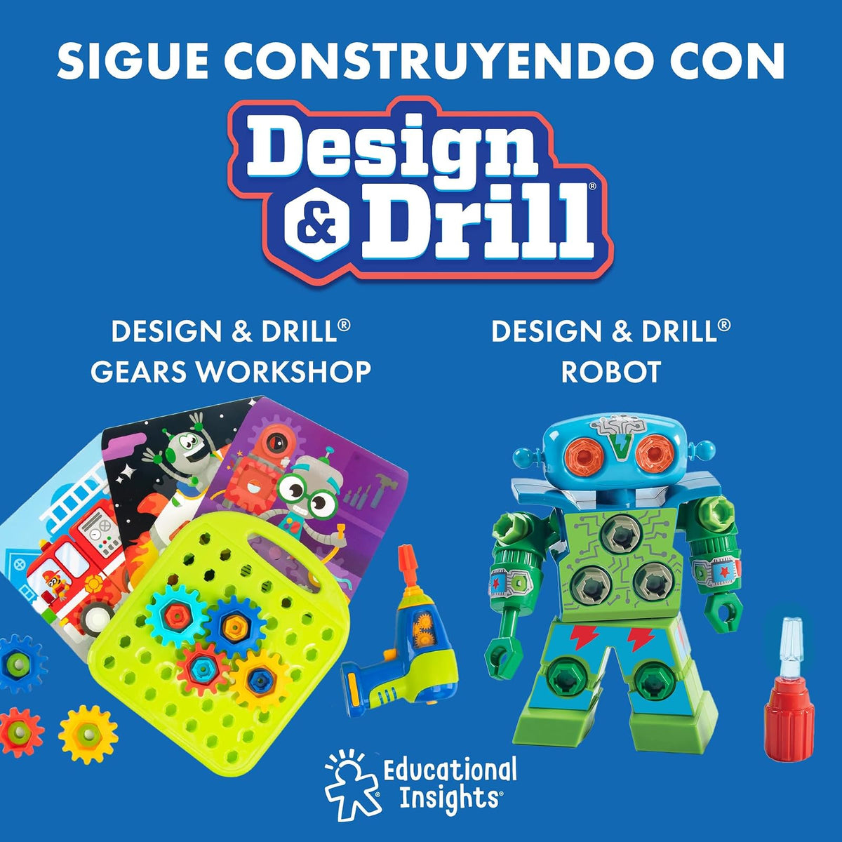 Learning Resources Educational Insights Design & Drill Tiranosaurio Rex para desarmar