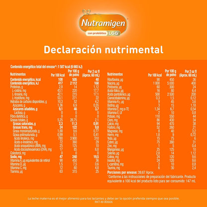 Nutramigen Fórmula Infantil Especializada para lactantes a partir del nacimiento, Lata 357 gramos