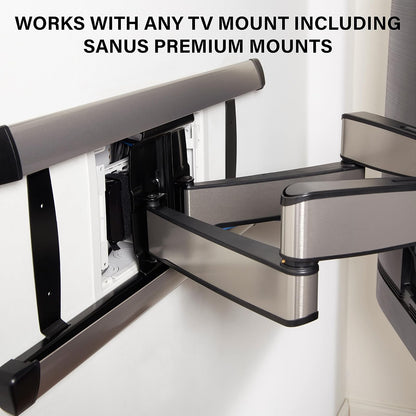 Legrand - Caja de pared de 9 pulgadas para televisores y dispositivos multimedia, caja eléctrica y de almacenamiento de doble propósito, color blanco, montaje empotrado