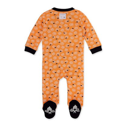 Burt's Bees Pijama Sleep and Play 100% algodón orgánico de una Sola Pieza Mono con Cremallera Frontal Mamelucos para bebs y Nios pequeos para bebés niños