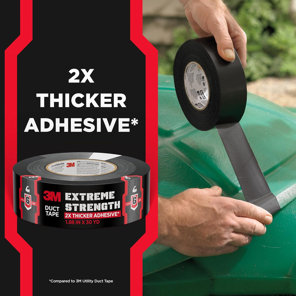 3M Extreme Hold Cinta adhesiva 2830-B, 48 mm x 27,4 m, 1 rollo