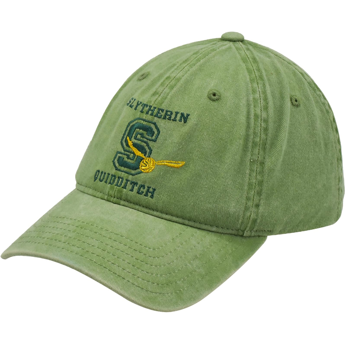 Harry Potter Harry Potter Dad Hat, Quidditch Women's Adjustable Cotton Baseball Cap with Curved Brim Gorra de béisbol Unisex Adulto - Talla Única - Slytherin