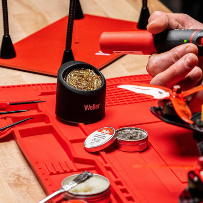 Weller WLACCBSH-02 - Esponja de limpieza para puntas de soldadura con bandeja de silicona