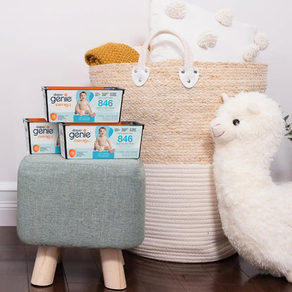 Recambio de bolsas Diaper Genie Easy Roll | Incluye 18 bolsas y puede contener hasta 846 pañales tamaño recién nacido